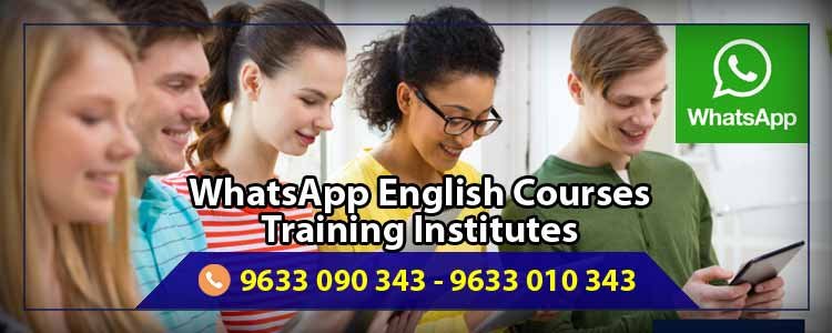 WhatsApp English Courses Training Institutes in India